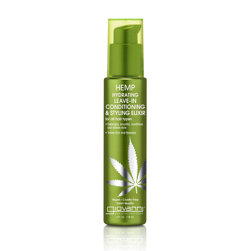 GIOVANNI Hemp Hydrating Leave In Conditioning Styling Elixir, 4 oz
