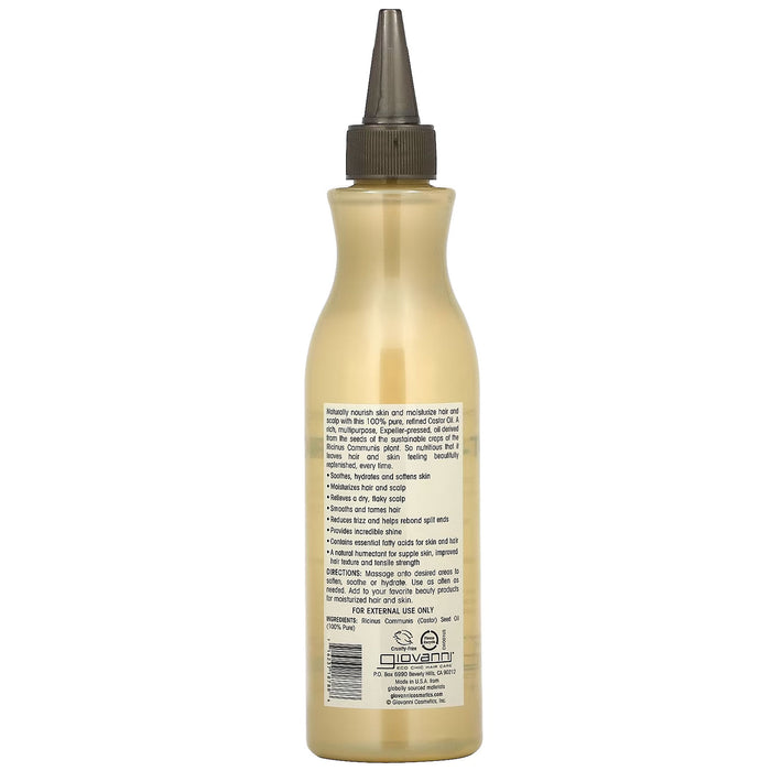 Giovanni Castor Oil 100% Pure, 8.5 Oz.