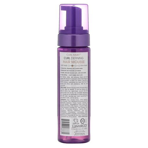 Giovanni Curl Habit Curl Define Hair Mousse, 7 Oz