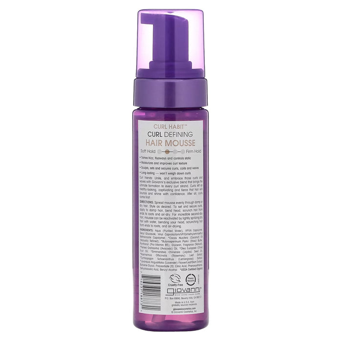 Giovanni Curl Habit Curl Define Hair Mousse, 7 Oz