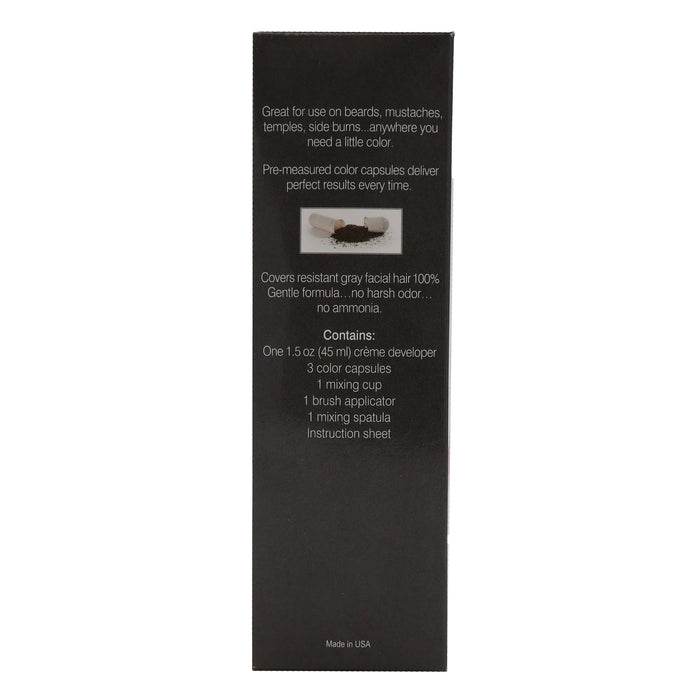 Godefroy Barbers Choice Beard and Mustache Color, 3 Application, Medium Light Brown