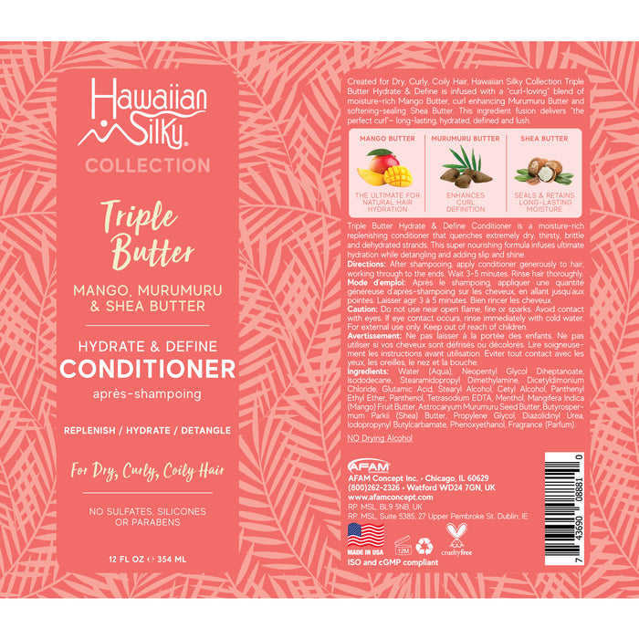 Hawaiian Silky Mango and Murumuru Butter Conditioner 12 Oz.