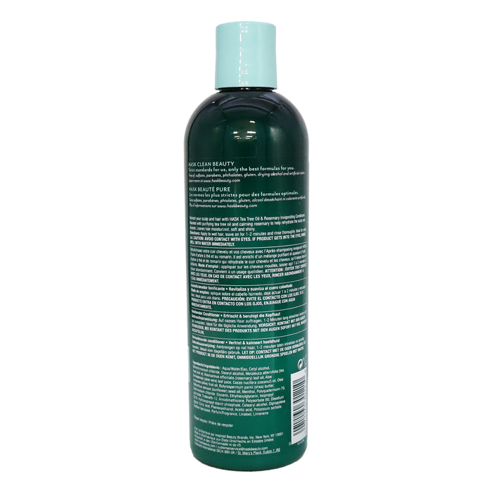 Hask Tea Tree Oil Rosemary Invigorationg Conditioner, 12 Oz.
