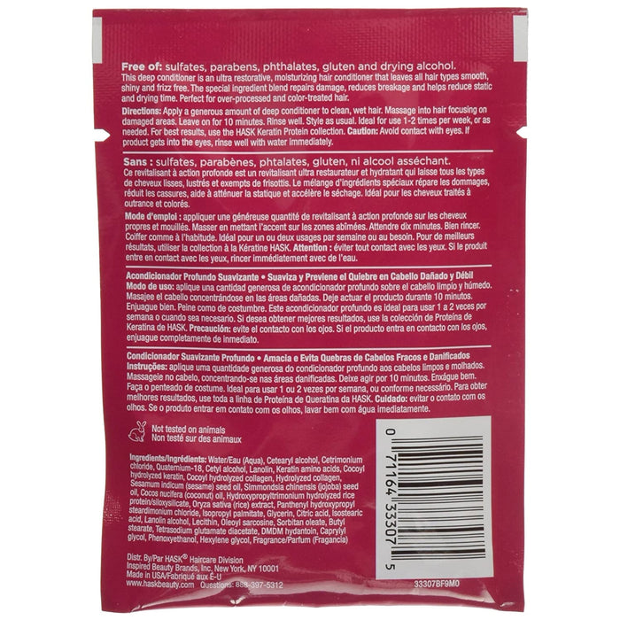 Hask Keratin Protein Smoothing Deep Conditioner, 1.75 Oz.