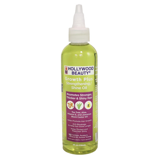 Hollywood Growth Plus Strengthening Shine Hair Oil, 4 Oz.