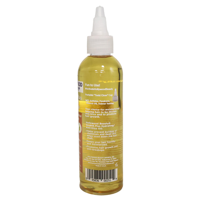 Hollywood Growth Plus Hydrating Anti-Frizz Hair Oil, 4 Oz