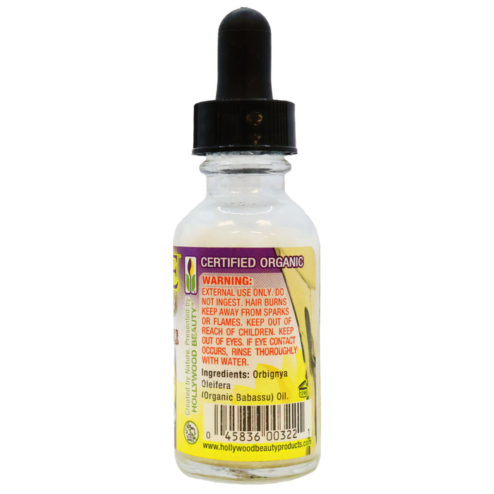Hollywood Pure Babassu Hair and Skin Oil 1 Oz.