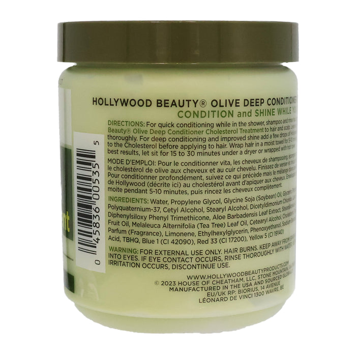 Hollywood Beauty Olive Deep Conditioner Cholesterol Treatment, 20 Oz.