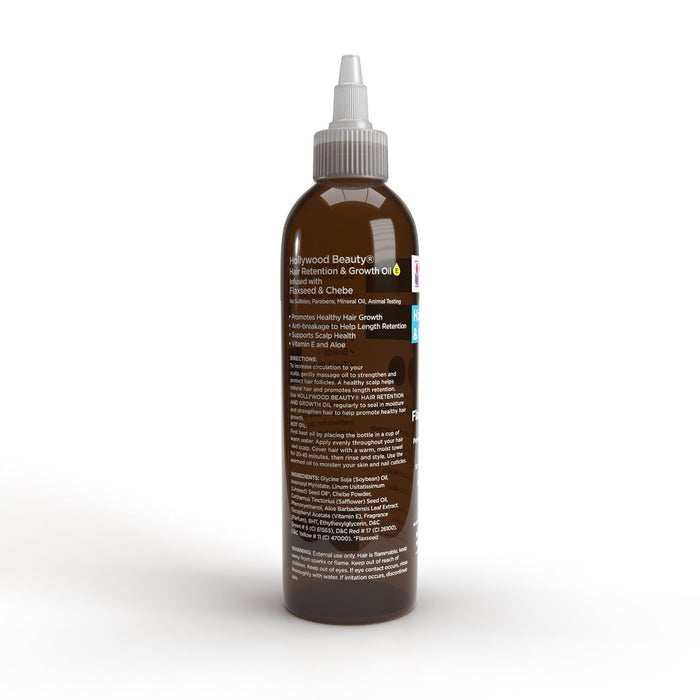 Hollywood Flaxseed and Chebe Growth Hair Oil, 4 Oz.
