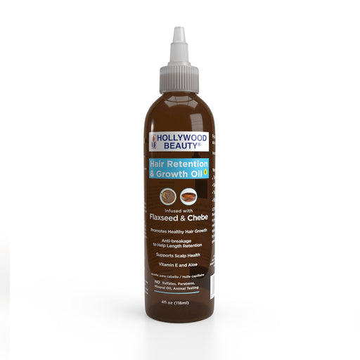 Hollywood Flaxseed and Chebe Growth Hair Oil, 4 Oz.