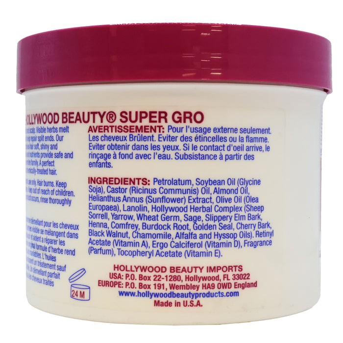Hollywood Beauty Super Gro Hair and Scalp Conditioner Maximum strength 25 Oz.