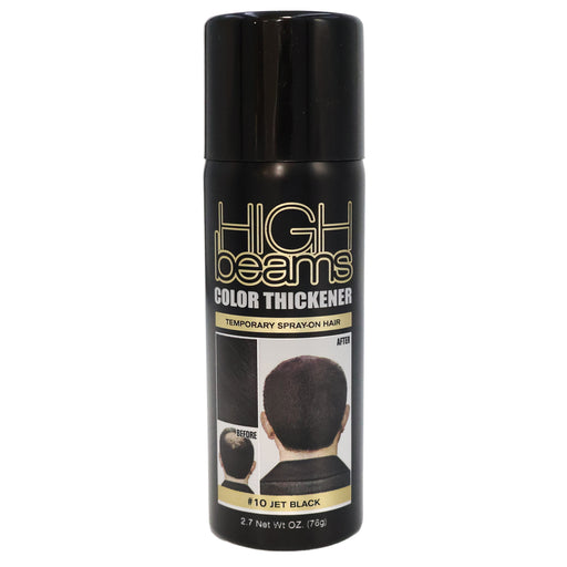 High Beams Color Thickener Temporary Spray-On Hair, Jet Black, 2.7 Oz.