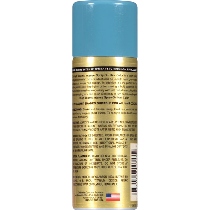 High Beams Intense Temporary Spray On Hair Color, Truly Blue, 2.7 Oz.
