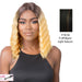 Synthetic Hd Lace Crimped Hair 2,Off black base with light auburn highlights