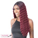 Synthetic Hd Lace Crimped Hair 3,Two tone off black/burgundy
