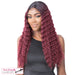 Synthetic Hd Lace Crimped Hair 3,Two tone off black/burgundy