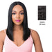 Brazilian Human Hair Swiss Lace Front Wig Alessia,Off black