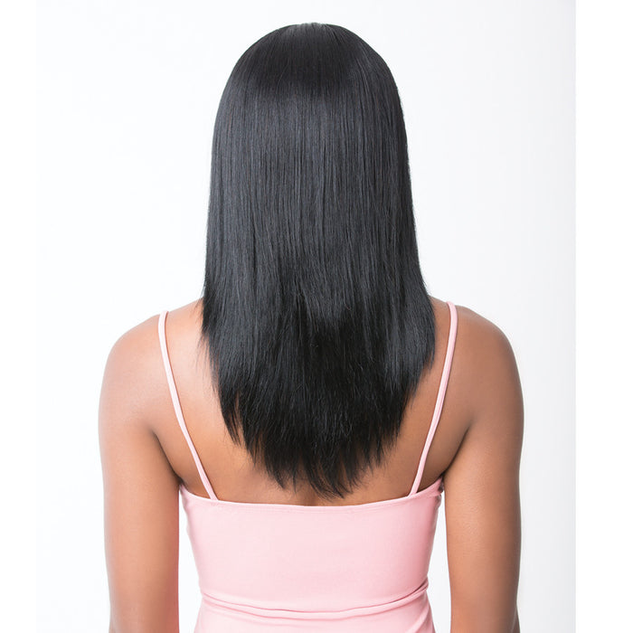 Brazilian Human Hair Swiss Lace Front Wig Alessia,Black