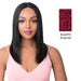 Brazilian Human Hair Swiss Lace Front Wig Alessia,Burgundy