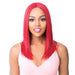 Brazilian Human Hair Swiss Lace Front Wig Alessia,Deep Red