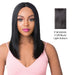 Brazilian Human Hair Swiss Lace Front Wig Alessia,Off black base with light auburn highlights