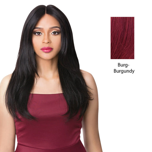 100% Brazilian Human Hair Swiss Lace Front Wig S Lace Alphina,Burgundy