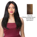 100% Brazilian Human Hair Swiss Lace Front Wig S Lace Alphina,Streaked blend of medium brown, strawberry blonde, and light auburn