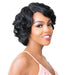 100% Natural Human Hair Swiss Lace Front Wig S Lace Anya,Black