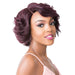 100% Natural Human Hair Swiss Lace Front Wig S Lace Anya,Dark wine