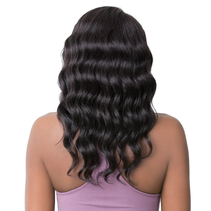 Brazilian Human Hair Swiss Lace Front Wig Galexia,Off black