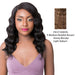 Brazilian Human Hair Swiss Lace Front Wig Galexia,Streaked blend of medium brown, strawberry blonde, and light auburn