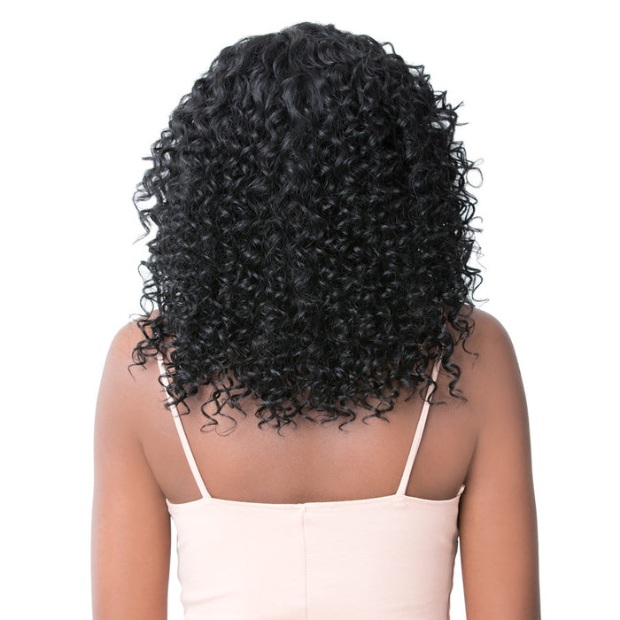 Brazilian Human Hair Swiss Lace Front Wig Jamica,Black