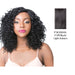 Brazilian Human Hair Swiss Lace Front Wig Jamica,Off black base with light auburn highlights