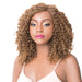 Brazilian Human Hair Swiss Lace Front Wig Jamica,Streaked blend of medium brown, strawberry blonde, and light auburn