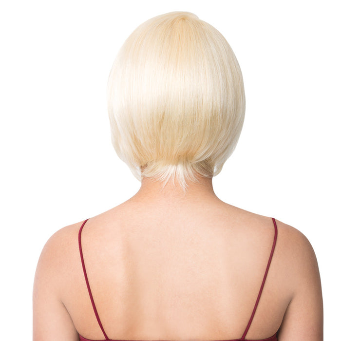 Human Hair Swiss Lace Front Wig S Lace Tasha,Platinum blonde