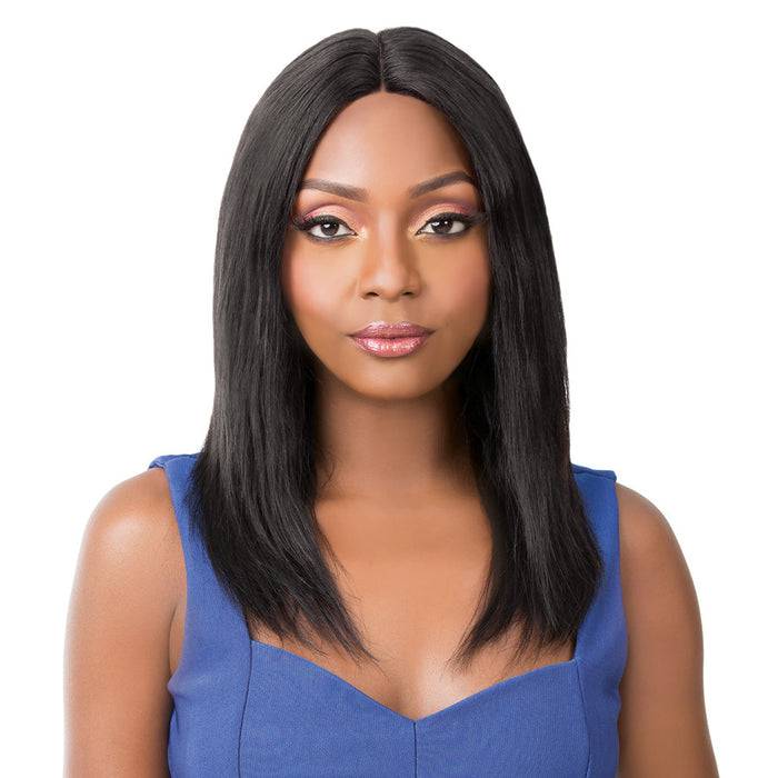 100% Brazilian Remi Human Hair Swiss Lace Front Wig Wet N Wavy Bohemian Wave,Off black