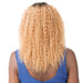 100% Brazilian Remi Human Hair Swiss Lace Front Wig Wet N Wavy Bohemian Wave,Dark brown roots with strawberry blonde