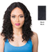 100% Brazilian Remi Human Hair Swiss Lace Front Wig Wet N Wavy Didi,Black