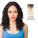 100% Brazilian Remi Human Hair Swiss Lace Front Wig Wet N Wavy Didi,Dark brown roots with strawberry blonde