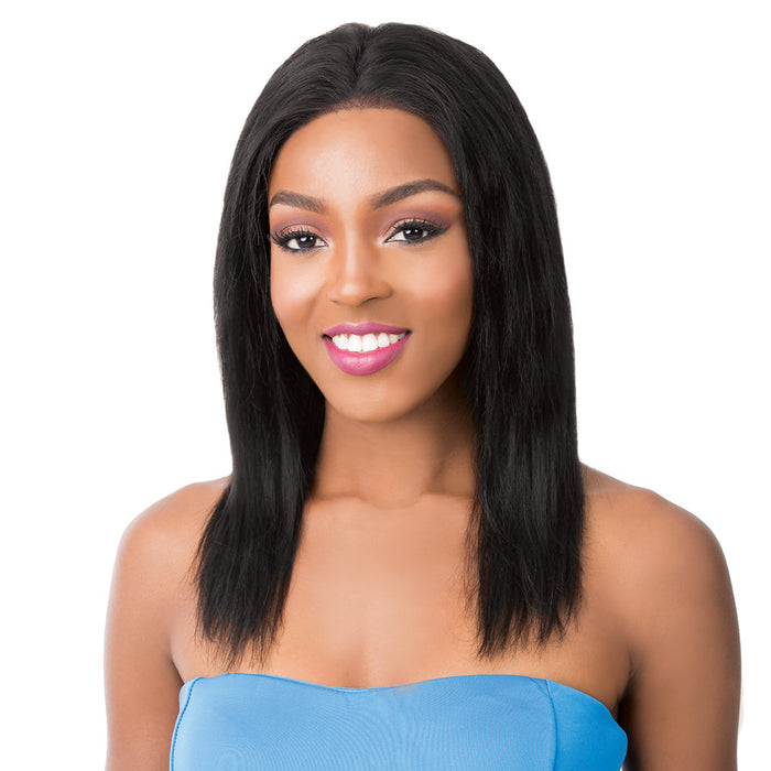 Salon Remi 13"X4" Human Hair S Lace Wet N Wavy French Deep Water,Off black