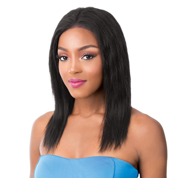 Salon Remi 13"X4" Human Hair S Lace Wet N Wavy French Deep Water,Off black