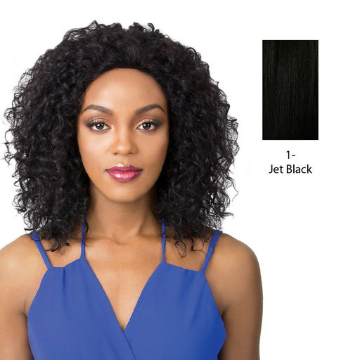 Human Hair Salon Remi Swiss Lace Front Wig S Lace Wet N Wavy Jerry,Black