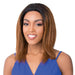 Human Hair Salon Remi Swiss Lace Front Wig S Lace Wet N Wavy Jerry,Dark brown roots with light auburn