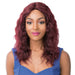 100% Natural Human Hair Swiss Lace Front Wig Salon Remi S Lace Wet N Wavy Pacific Wave,Dark wine
