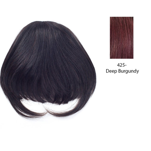 100% Remi Human Hair Top Wig, Comfort For Life Remi Top Bang,Deep burgundy