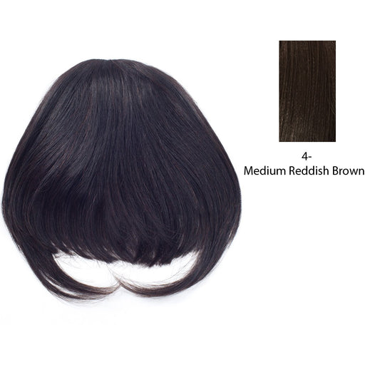 100% Remi Human Hair Top Wig, Comfort For Life Remi Top Bang,Dark brown