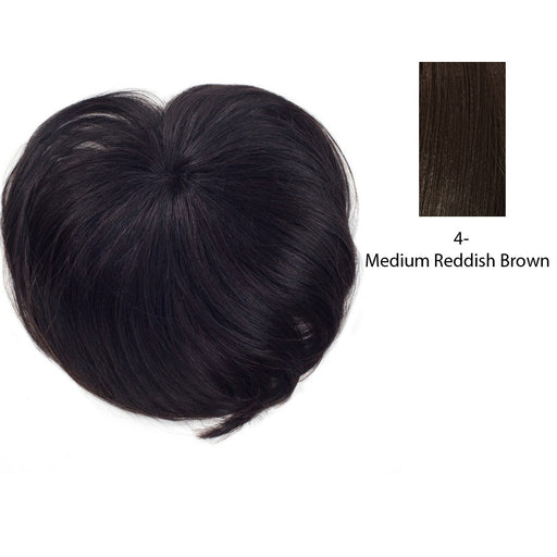 Remi Top Piece Crown Bang Remy Human Hair,Dark brown