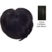 Remi Top Piece Crown Bang Remy Human Hair,Off black base with light auburn highlights