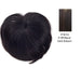 Remi Top Piece Crown Bang Remy Human Hair,Off black base with dark auburn highlights