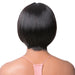 100% Brazilian Human Hair Swiss Lace Front Wig,Off black